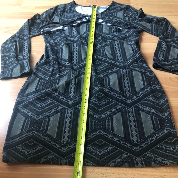 CHARLOTTE RUSSE gray cage dress - Picture 8 of 16